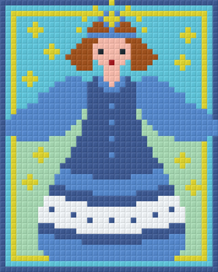 Blue Angel One [1] Baseplate PixelHobby Mini-mosaic Art Kit image 0